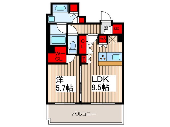 GENOVIA押上Ⅱ(504)の物件間取画像